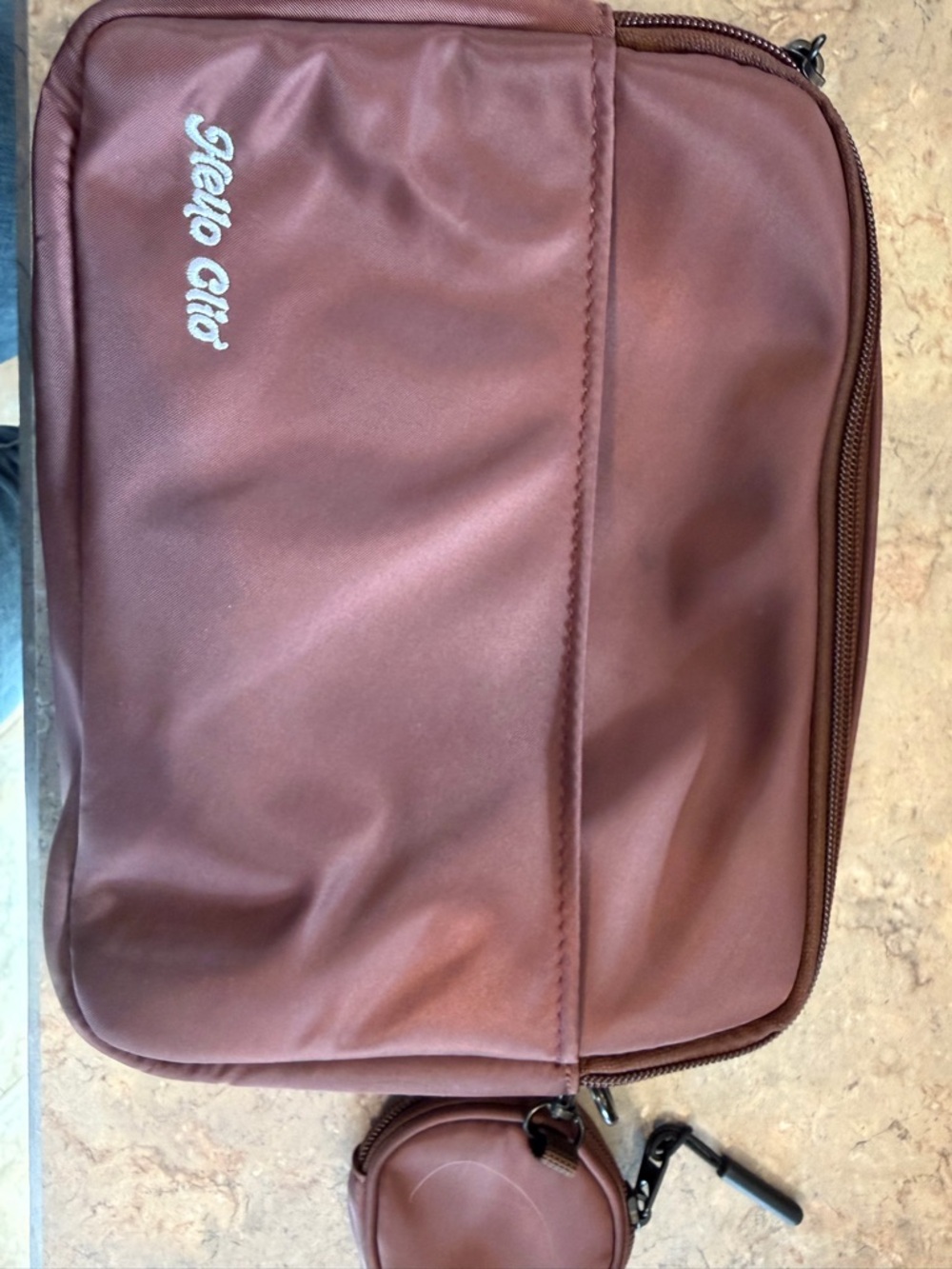 Hello Clio double scoop purse